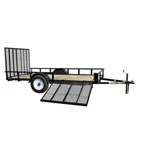 Carry-On Trailer 6-ft x 12-ft Treated Lumber Utility Trailer with Ramp Gate