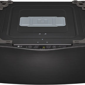 LG – SideKick 1.0 Cu. Ft. High-Efficiency Smart Top Load Pedestal Washer with 3-Motion Technology – Black steel