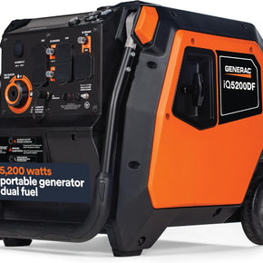 Generac 3,300-Watt Gas Powered Portable Inverter Generator – Lightweight and Compact