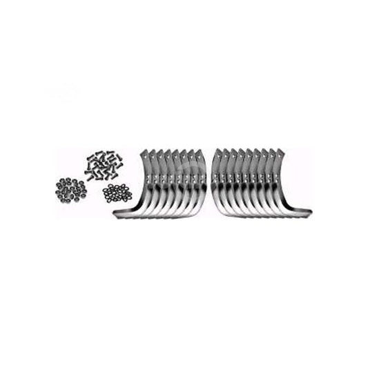Rotary 8620 - Aftermarket Replacement Tine Tiller Set - Compatible with Troy-Bilt