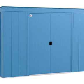 Arrow 10×4 Classic Steel Storage Shed Kit – Blue Gray